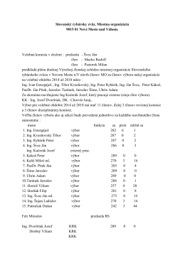 volby výboru 2014 - MO SRZ Nové Mesto nad Váhom