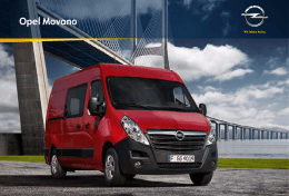 Katalóg Movano Van - Úžitkové vozidlá Opel