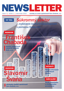 Newsletter - EuroDotácie číslo 04, december 2014