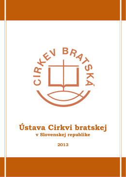 Ústava Cirkvi bratskej 2013 - PDF