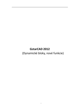 GstarCAD 2012 (54 strán) - novinky oproti ver. 2011, CZ