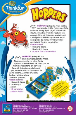HOPPERS je logická hra s kolíčkami pre jedného - Eshop