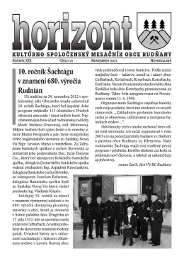 Horizont číslo 10/2012