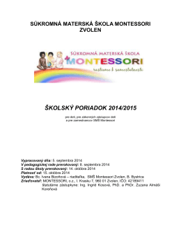 si stiahnete TU - Montessori Zvolen