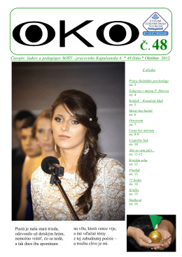 Ponúkame vám časopis OKO č.48