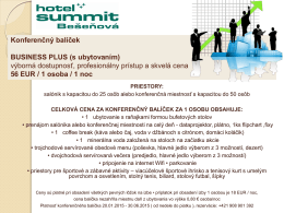 Business Plus - Hotel Summit