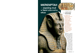Merenptah - úspešný muž v tieni slávneho otca