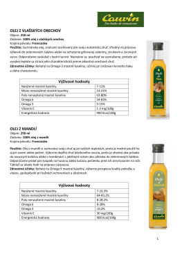 Oleje Cauvin - použitie a zdravotné účinky