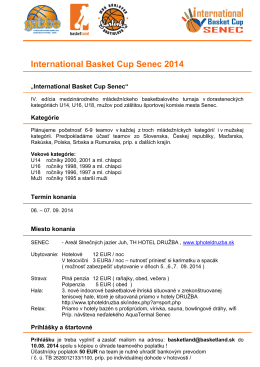 International Basket Cup Senec 2014