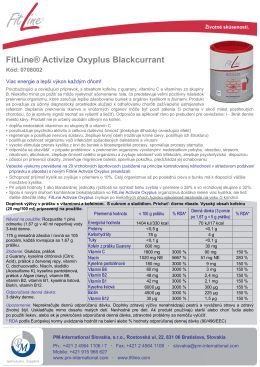 FitLine® Activize Oxyplus Blackcurrant - PM