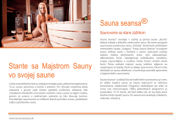 Stante sa Majstrom Sauny vo svojej saune Sauna seansa®
