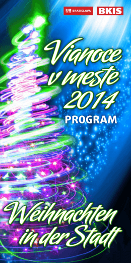 Program Vianoce v meste 2014