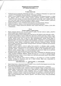 Všeobecné úverové podmienky OTP Banka Slovensko, a. s. 1