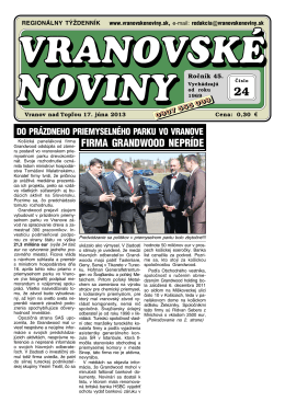 VN2013-24 - Vranovské noviny