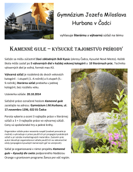 Kamenné gule - Kysucké tajomstvo prírody