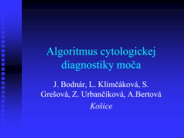 Algoritmus cytologickej diagnostiky moča - HIS-DG