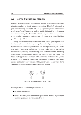 3.2 Skryte´ Markovove modely
