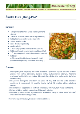 Čínske kura „Kung-Pao“