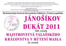 Plakát MFSF Jánošíkov dukát 2011