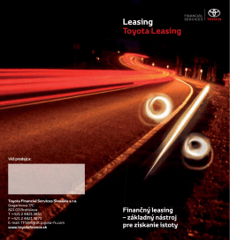 Leasing Toyota Leasing - Toyota Financial Services