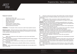 Projekčné fólie (pdf)