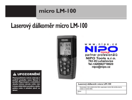Laserový dálkoměr micro LM-100