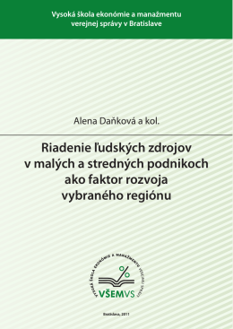 Riadenie ľudských zdrojov v malých a stredných