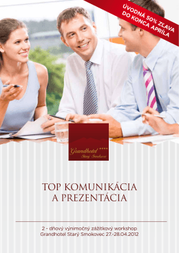 TOP KOMUNIKÁCIA A PREZENTÁCIA - Comm-pass