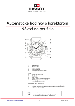 148 - Automatické hodinky s korektorom