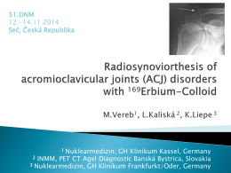 Radiosynoviorthesis in joints less frequently affected with