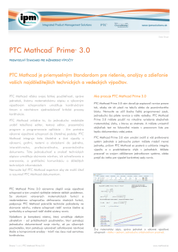 PTC Mathcad Prime 3.0 (SK)