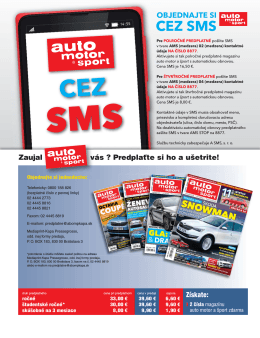 CEZ SMS - MOTOR-PRESSE Slovakia