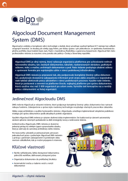 Algocloud Document Management System (DMS)