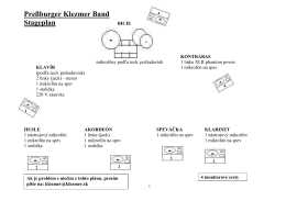 Stage plan & rider (pdf) - Pressburger Klezmer Band