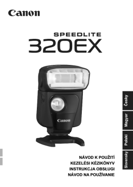 Canon Speedlite 320EX, návod k použití, česky