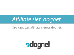 Affiliate program Dognet