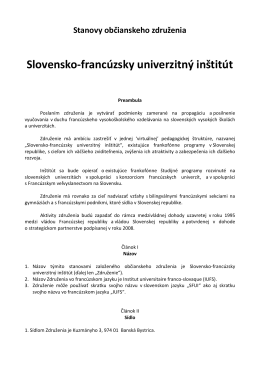 Slovensko-francúzsky univerzitný inštitút