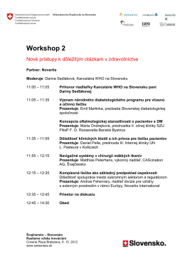 Workshop 2 - Switzerland