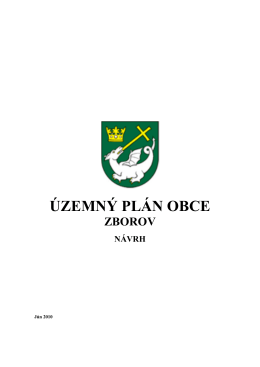 Územný plán obce Zborov