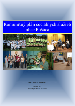 Komunitný plán sociálnych služieb obce Bošáca