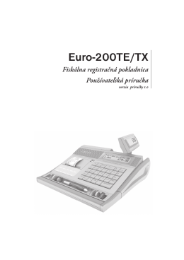 Používateľská príručka Euro-200TE/TX