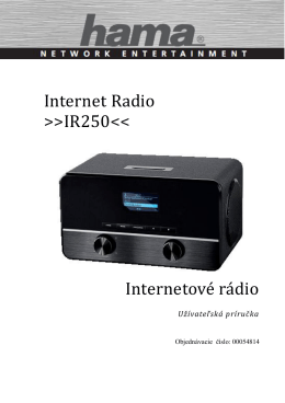 Internet Radio >>IR250<< Internetové rádio