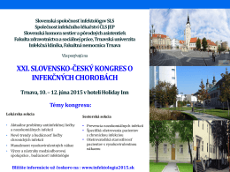 XIX. slovensko-český kongres o infekčných