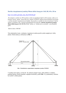Stavba viacpásmovej antény Mono delta-loop pre 160, 80, 40