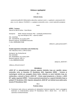 Zmluva o spolupráci_ITF Slovakiatour 2014