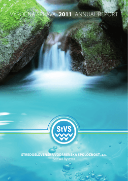 výročnú správu - Stredoslovenská vodárenská spoločnosť
