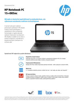 HP Notebook PC 15-r005nc