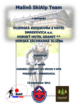 Smrekovica - Malinô SkiAlp Team