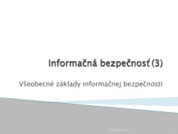 Informačná bezpečnosť(3)