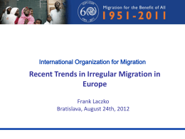Key trends in irregular migration